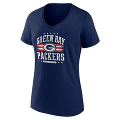 Green Bay Packers Women's Americana Team V-Neck T-Shirt