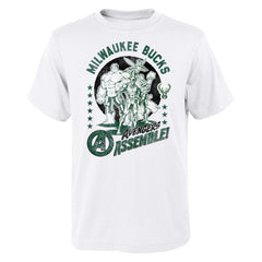 Milwaukee Bucks Youth NBA x Marvel Avengers Squad T-Shirt Online