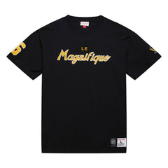 Mario Lemieux Pittsburgh Penguins Mitchell & Ness Premium Nickname Vintage Logo T-Shirt For Sale