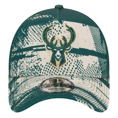 Milwaukee Bucks Tip Off A-Frame Trucker 9FORTY Adjustable Hat On Sale
