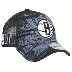 Brooklyn Nets Tip Off A-Frame Trucker 9FORTY Adjustable Hat On Sale