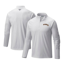 San Francisco Giants Columbia Terminal Tackle Omni-Shade Raglan Quarter-Zip Pullover Top | MLB Near me