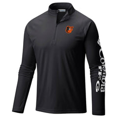 Baltimore Orioles Columbia Terminal Tackle Omni-Shade Raglan Quarter-Zip Pullover Top | MLB Shop