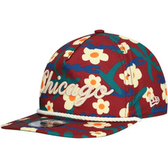 Chicago Bulls Vacation Floral Golfer Snapback Hat New