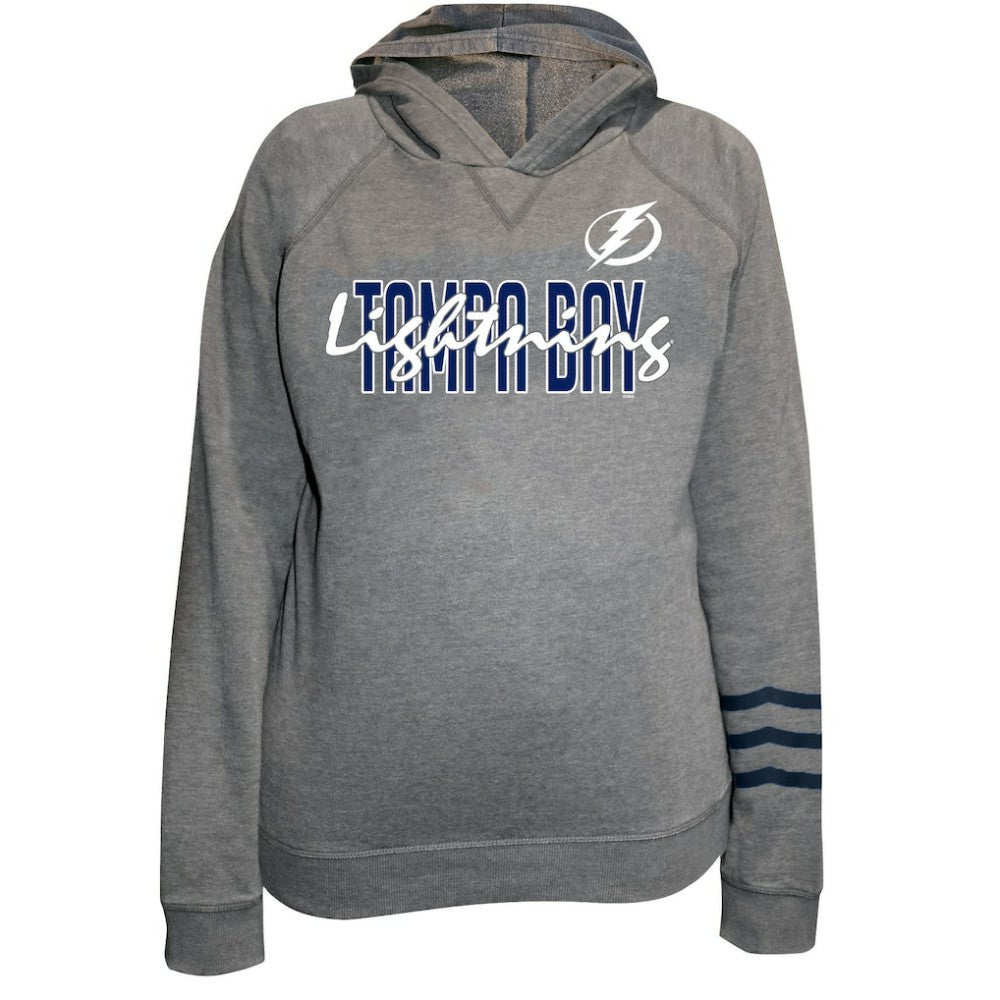 Tampa Bay Lightning Fanatics Women's Plus Size Lightweight Fleece Raglan Pullover Hoodie Sale