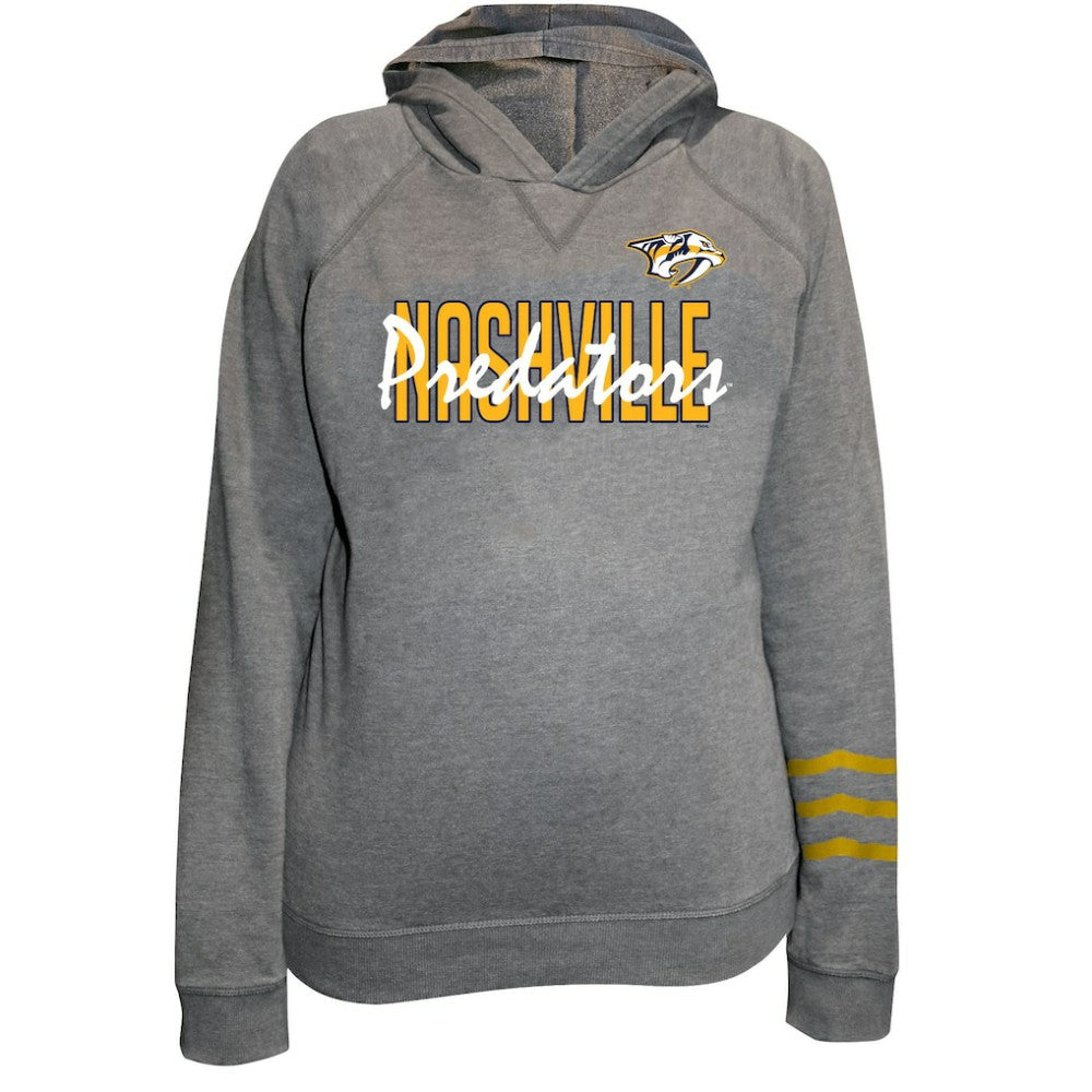 Nashville Predators Fanatics Women's Plus Size Lightweight Fleece Raglan Pullover Hoodie For Sale