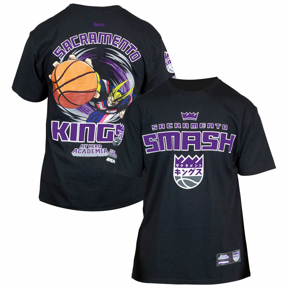 Sacramento Kings Hyperfly Unisex NBA x My Hero Academia All Might Smash T-Shirt On Sale