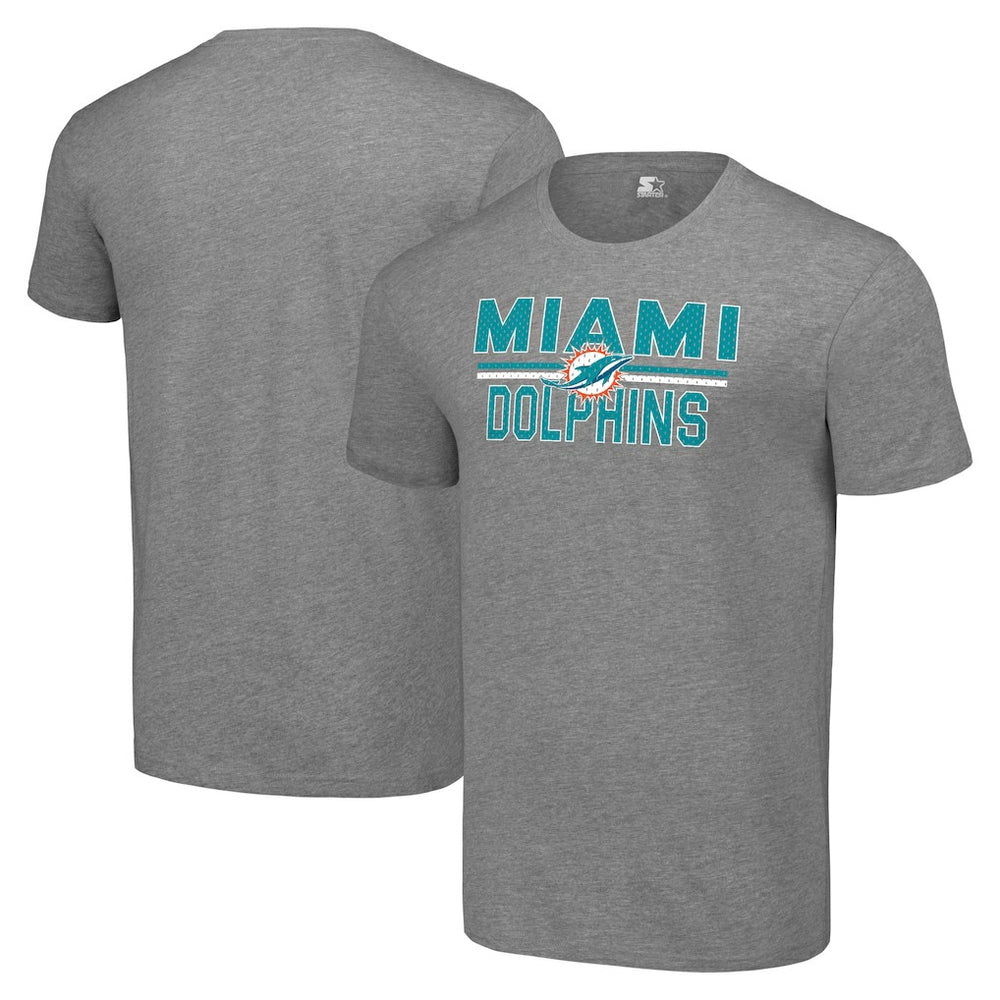 Miami Dolphins Starter Team Mesh Print Graphic T-Shirt