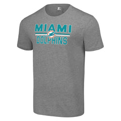 Miami Dolphins Starter Team Mesh Print Graphic T-Shirt