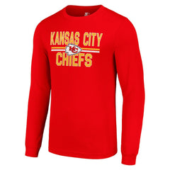 Kansas City Chiefs Starter Team Mesh Print Graphic Long Sleeve T-Shirt