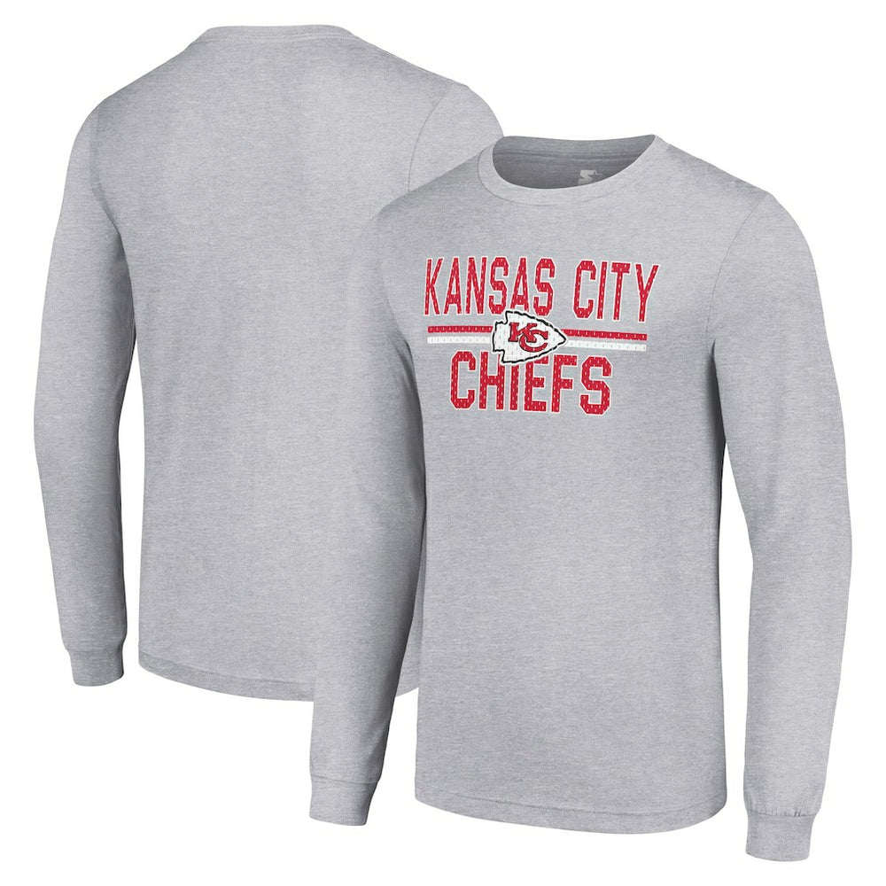 Kansas City Chiefs Starter Team Mesh Print Graphic Long Sleeve T-Shirt