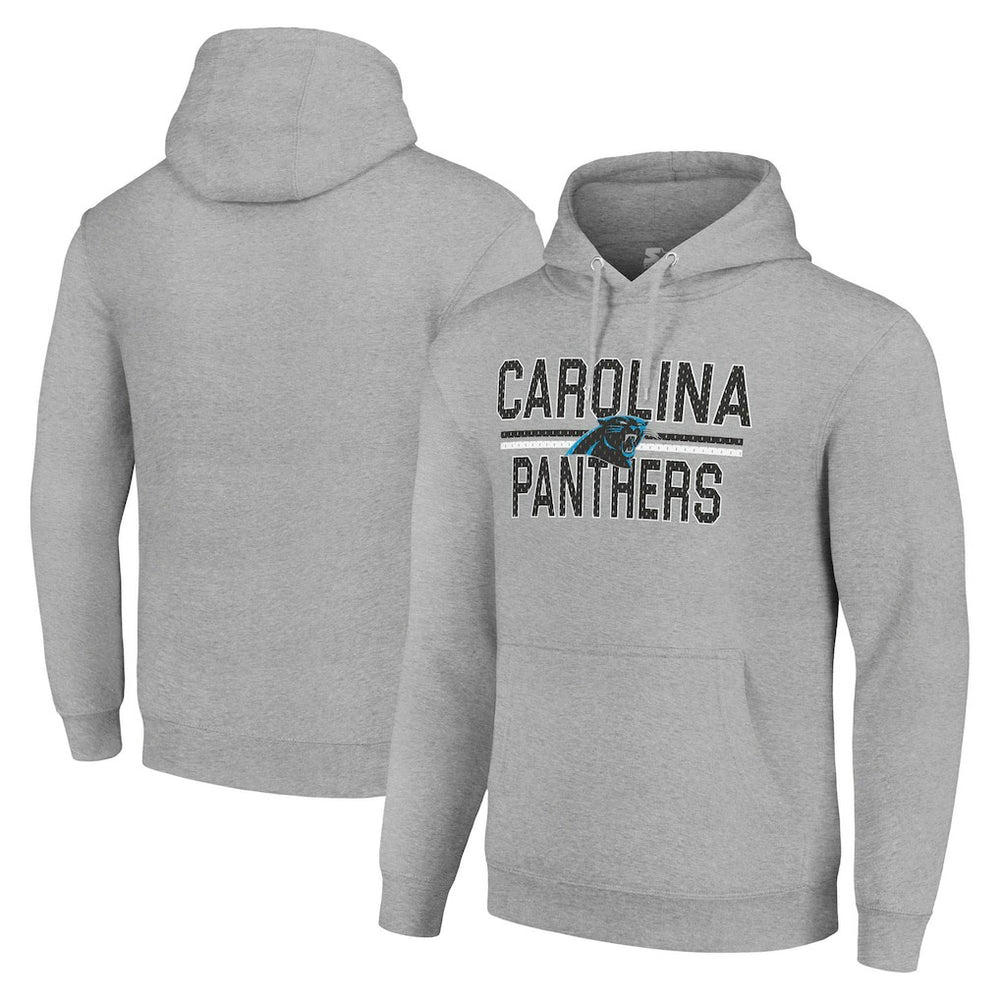 Carolina Panthers Starter Unisex Team Mesh Print Graphic Tri-Blend Pullover Hoodie