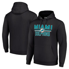 Miami Dolphins Starter Unisex Team Mesh Print Graphic Tri-Blend Pullover Hoodie