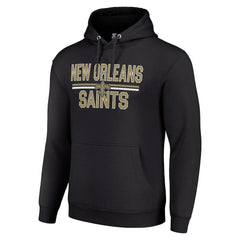 New Orleans Saints Starter Unisex Team Mesh Print Graphic Tri-Blend Pullover Hoodie