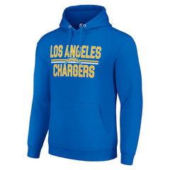 Los Angeles Chargers Starter Unisex Team Mesh Print Graphic Tri-Blend Pullover Hoodie