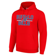 Buffalo Bills Starter Unisex Team Mesh Print Graphic Tri-Blend Pullover Hoodie