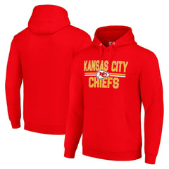 Kansas City Chiefs Starter Unisex Team Mesh Print Graphic Tri-Blend Pullover Hoodie
