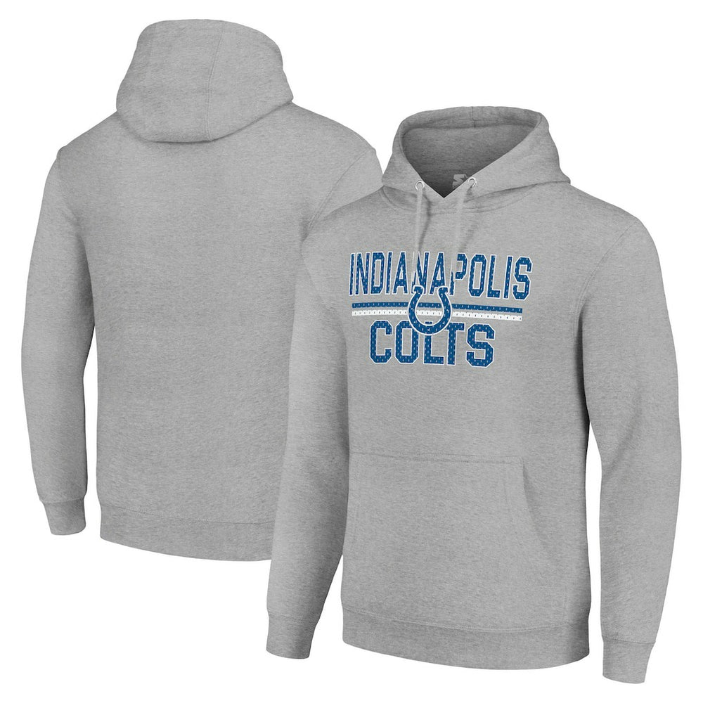 Indianapolis Colts Starter Unisex Team Mesh Print Graphic Tri-Blend Pullover Hoodie