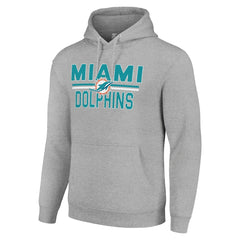 Miami Dolphins Starter Unisex Team Mesh Print Graphic Tri-Blend Pullover Hoodie