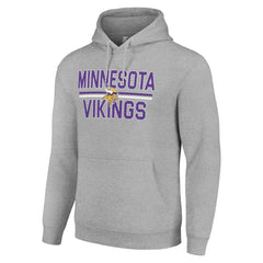 Minnesota Vikings Starter Unisex Team Mesh Print Graphic Tri-Blend Pullover Hoodie