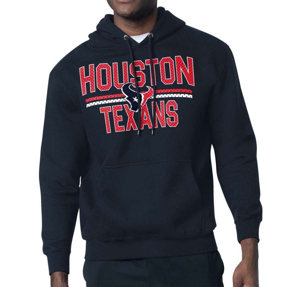 Houston Texans Starter Unisex Team Mesh Print Graphic Tri-Blend Pullover Hoodie
