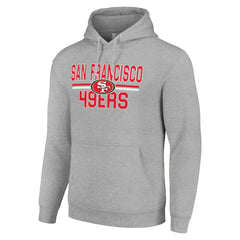 San Francisco 49ers Starter Unisex Team Mesh Print Graphic Tri-Blend Pullover Hoodie