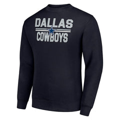 Dallas Cowboys Starter Team Mesh Print Graphic Pullover Sweatshirt