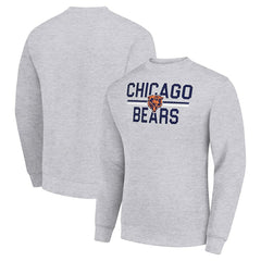 Chicago Bears Starter Team Mesh Print Graphic Pullover Sweatshirt