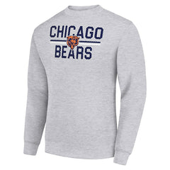 Chicago Bears Starter Team Mesh Print Graphic Pullover Sweatshirt