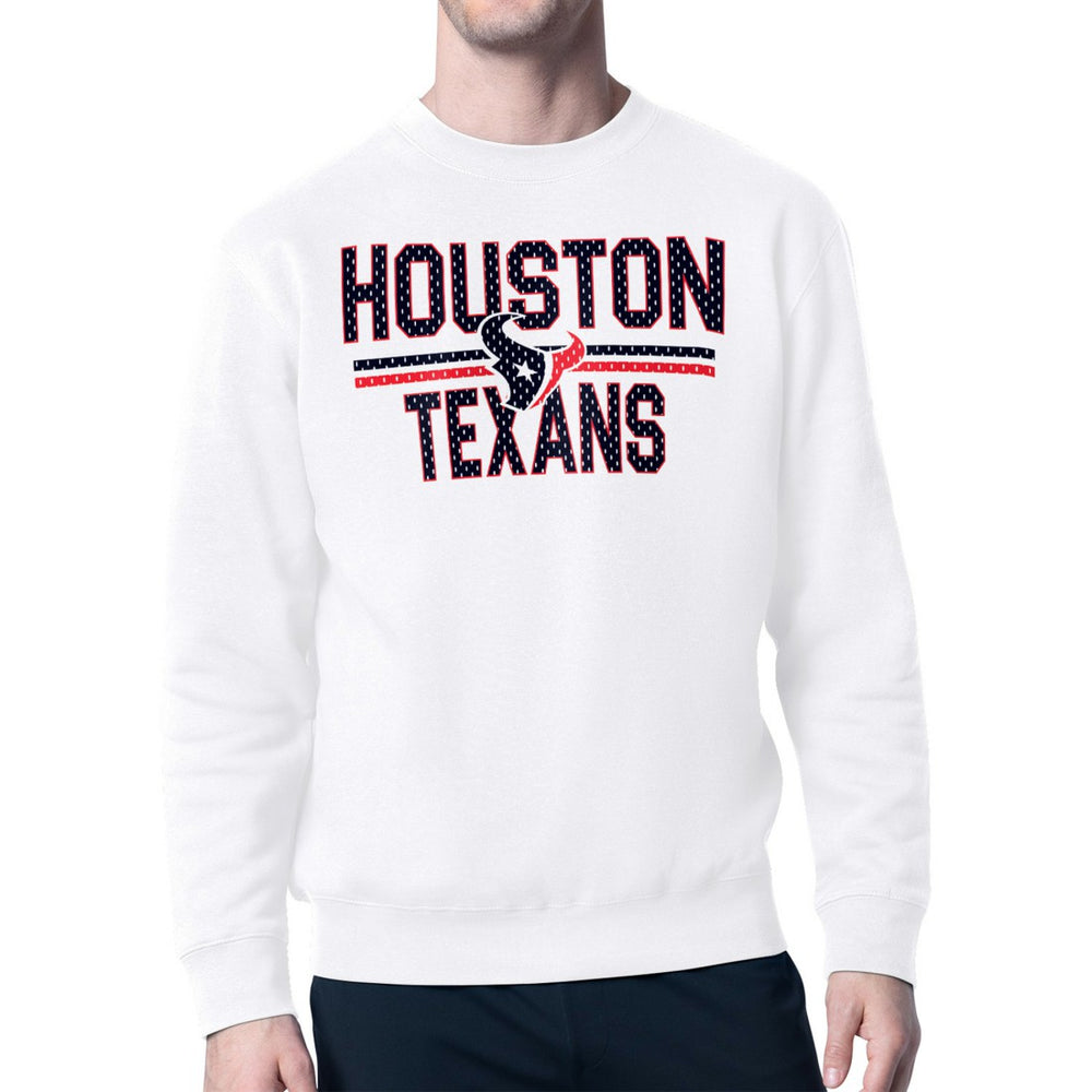 Houston Texans Starter Team Mesh Print Graphic Pullover Sweatshirt