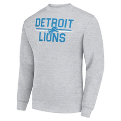 Detroit Lions Starter Team Mesh Print Graphic Pullover Sweatshirt