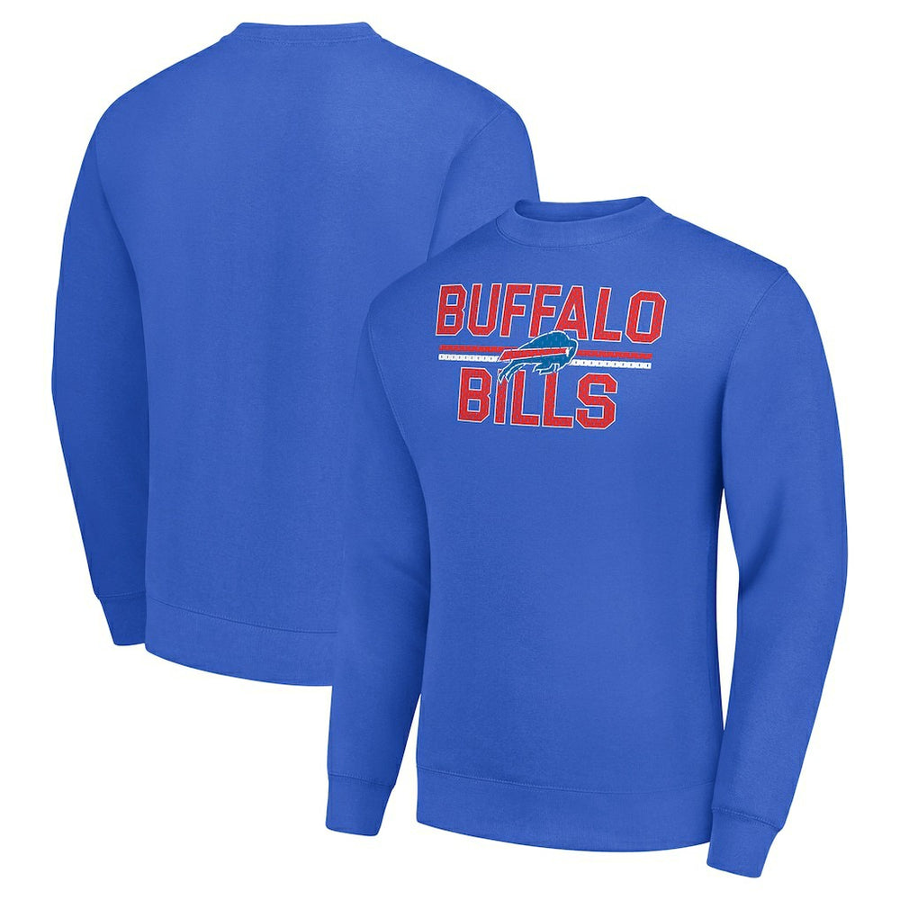 Buffalo Bills Starter Team Mesh Print Graphic Pullover Sweatshirt