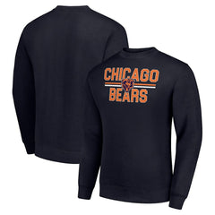 Chicago Bears Starter Team Mesh Print Graphic Pullover Sweatshirt