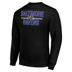 Baltimore Ravens Starter Team Mesh Print Graphic Pullover Sweatshirt