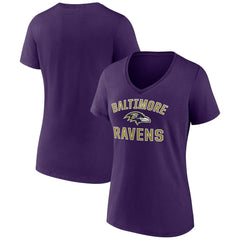 Baltimore Ravens Women's Victory Arch V-Neck T-Shirt
