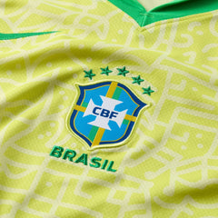 Brazil National Team Women's 2024 Home Stadium Replica Jersey – Yellow - Nike