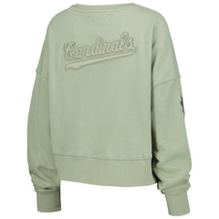 St. Louis Cardinals Pro Standard Women's Neutral Oversized Boxy Cropped Pullover Sweatshirt | MLB Online
