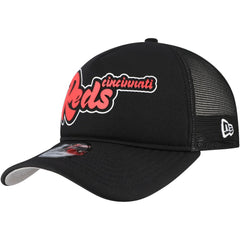 Cincinnati Reds New Era Retro Bold A-Frame Trucker 9FORTY Adjustable Hat | MLB Outlet