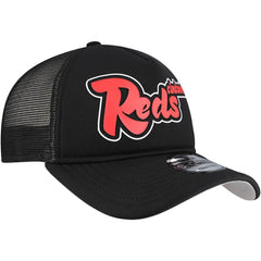 Cincinnati Reds New Era Retro Bold A-Frame Trucker 9FORTY Adjustable Hat | MLB Outlet