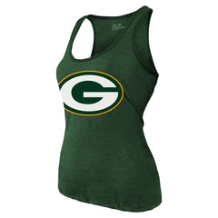 Green Bay Packers Jordan Love Majestic Threads Women's Name & Number Tri-Blend Tank Top