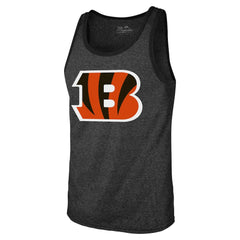 Cincinnati Bengals Joe Burrow Majestic Threads Tri-Blend Player Name & Number Tank Top