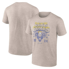 Los Angeles Rams Fanatics Luke Combs x Growin' Up and Gettin' Old Tour T-Shirt