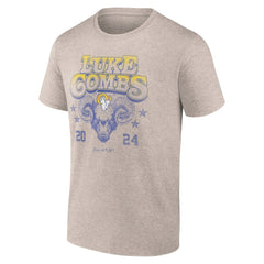 Los Angeles Rams Fanatics Luke Combs x Growin' Up and Gettin' Old Tour T-Shirt