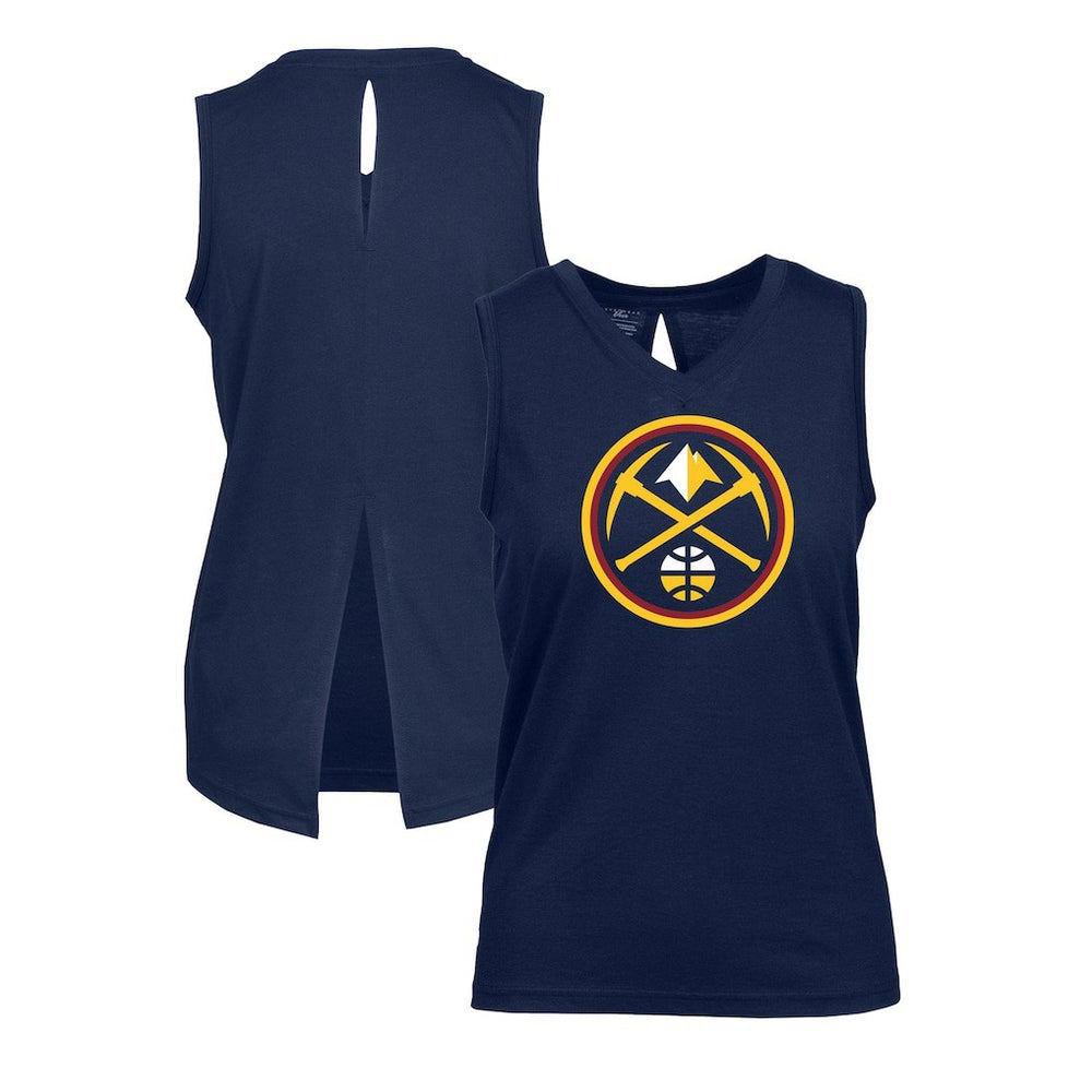 Denver Nuggets Levelwear Women's Paisley Core V-Neck Tank Top sale On Sale