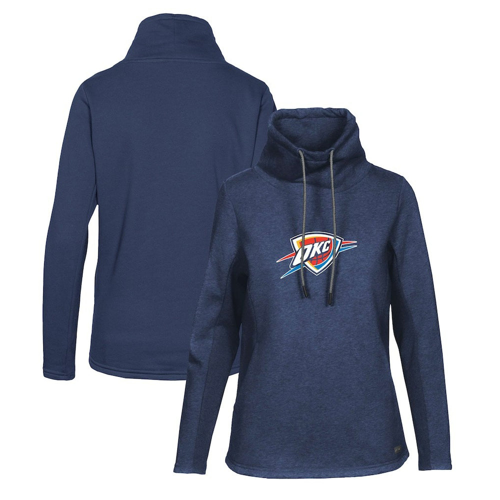 Oklahoma City Thunder Levelwear Women's Loop Core Funnel Neck Pullover Sweatshirt On Sale