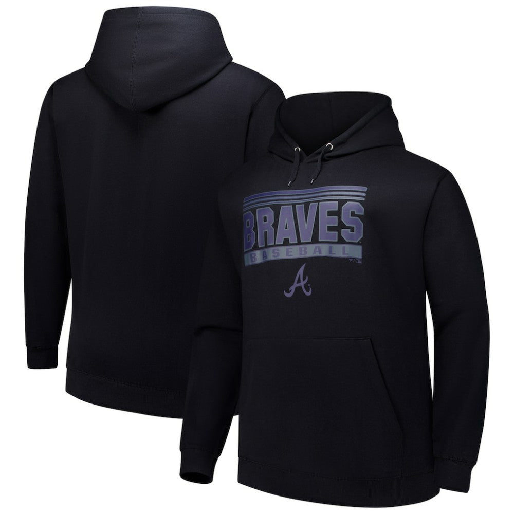 Atlanta Braves Stack Fleece Pullover Hoodie | MLB Near me