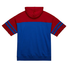 New England Patriots Mitchell & Ness Off Field Vintage Logo Short Sleeve Pullover Hoodie