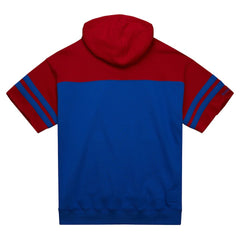 New York Giants Mitchell & Ness Off Field Vintage Logo Short Sleeve Pullover Hoodie