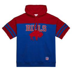 Buffalo Bills Mitchell & Ness Off Field Vintage Logo Short Sleeve Pullover Hoodie