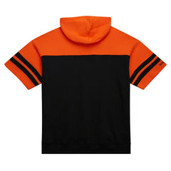 Cincinnati Bengals Mitchell & Ness Off Field Vintage Logo Short Sleeve Pullover Hoodie
